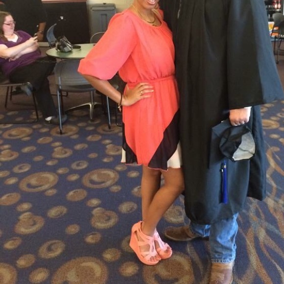 Pink Navy & White Summer Dress - Picture 4 of 4